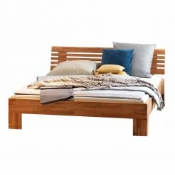 Kernbuche Holzbett Pierre Mit Kopfteil