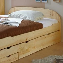 Kieferbett Flacono Mit Schubladen -Valganios Sales kieferbett schubladen massiv flacono html 03