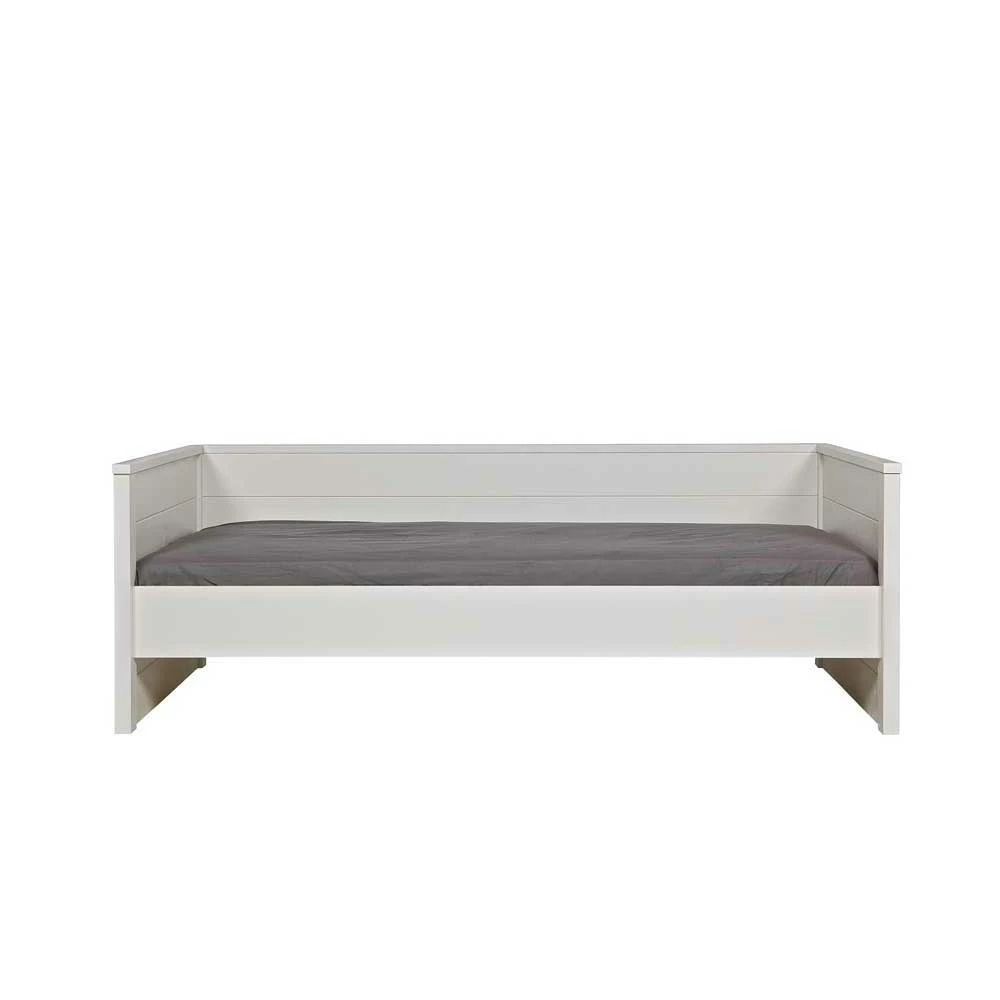 Kinderbett Zegrad in Weiß Kinderbett Zegrad In Weiß -Valganios Sales kinderbett weiss bettkasten zegrad f