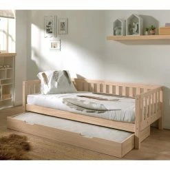 Kojenbett Im Skandi Design Aus Kiefer White Wash - Clarey -Valganios Sales kojenbett im skandi design aus kiefer white wash optional mit bettschublade clarey 03