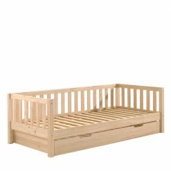 Kojenbett Im Skandi Design Aus Kiefer White Wash - Clarey -Valganios Sales kojenbett im skandi design aus kiefer white wash optional mit bettschublade clarey 04