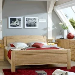 Komfort Doppelbett Navumel Mit Stauraum-Kopfteil -Valganios Sales komfort doppelbett stauraum kopfteil teilmassive eiche navumel 02