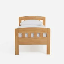 Komfort-Einzelbett Label Aus Massivholz Buche Klar Lackiert -Valganios Sales komfort einzelbett massivholz buche klar lackiert z.b. in 100x200cm label 02