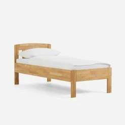 Komfort Massivholzbett Ladines Aus Wildeiche -Valganios Sales komfort massivholzbett wildeiche oberflaeche honigfarben geoelt ladines 01