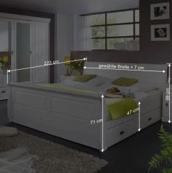 Komfortbett Janeira In Weiß -Valganios Sales komfortbett weiss mit stauraum janeira html be