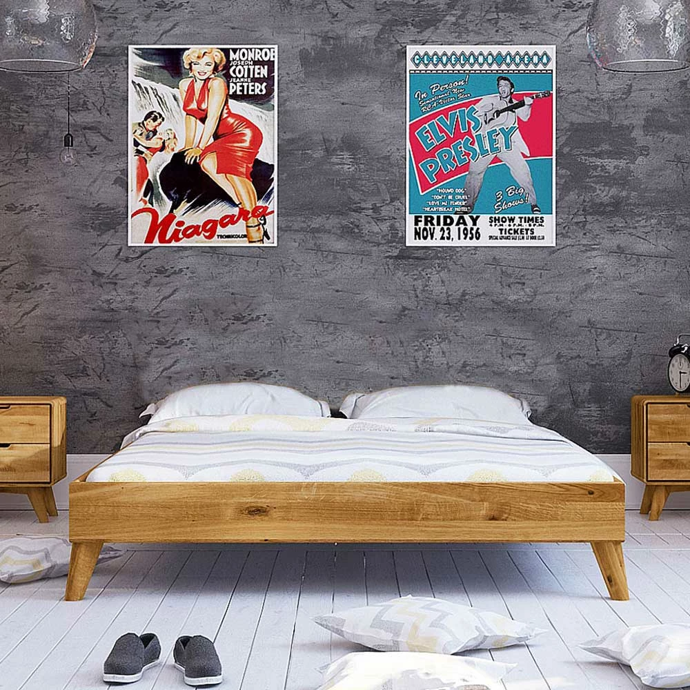 Kopfteilloses Bett in Überlänge 210 cm - Eavy I Kopfteilloses Bett In Überlänge 210 Cm - Eavy I -Valganios Sales kopfteilloses bett in ueberlaenge 210 cm aus massivholz wildeiche eavy i 01