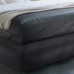 Kunstleder Boxspringbett In Anthrazit - Oktaria -Valganios Sales kunstleder boxspringbett in anthrazit mit ttf matratze in h2 h3 oktaria 03