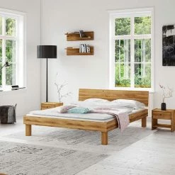 Kurzes Bett Aus Wildeiche Mit 190cm Länge - Olbysca -Valganios Sales kurzes bett aus wildeiche mit 190cm laenge online im shop bestellen olbysca 03