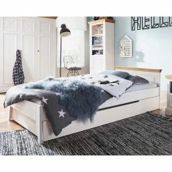 Landhausbett In 90x200 Oder 120x200 - Envicron -Valganios Sales landhausbett in 90x200 oder 120x200 weiss eichefarben aus kiefer envicron 02