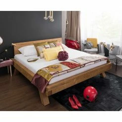 Massives Fichte Holzbett In Vier Größen - Etresk -Valganios Sales massives fichte holzbett in vier groessen bis 200x200 cm liegeflaeche etresk 01