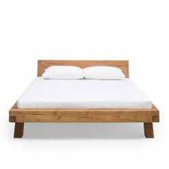 Massives Fichte Holzbett In Vier Größen - Etresk -Valganios Sales massives fichte holzbett in vier groessen bis 200x200 cm liegeflaeche etresk 02