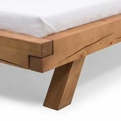 Massives Fichte Holzbett In Vier Größen - Etresk -Valganios Sales massives fichte holzbett in vier groessen bis 200x200 cm liegeflaeche etresk 03