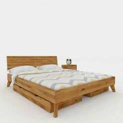Massives Wildeiche Bett Mit Schubladen - Eavy I 3 Massives Wildeiche Bett Mit Schubladen - Eavy I -Valganios Sales massives wildeiche bett mit schubladen als doppelbett 220cm laenge eavy i 01