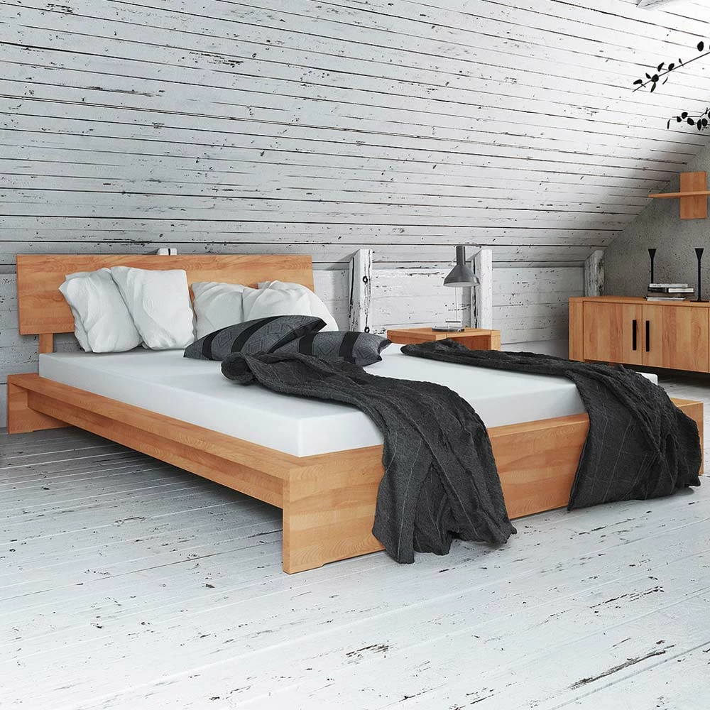 Massivholz Bett Barvuda Aus Kernbuche 4 Massivholz Bett Barvuda Aus Kernbuche – Bild 2