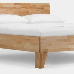 Massivholz Einzelbett Sascha Mit Nachtkommode Im Set (zweiteilig) -Valganios Sales massivholz einzelbett nachtkommode im set kernbuche natur geoelt sascha 05