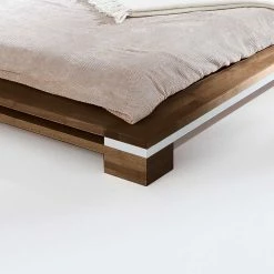 Massivholz Futonbett Zimara In Nussbaumfarben -Valganios Sales massivholz futonbett nussbaumfarben buche zimara html 03