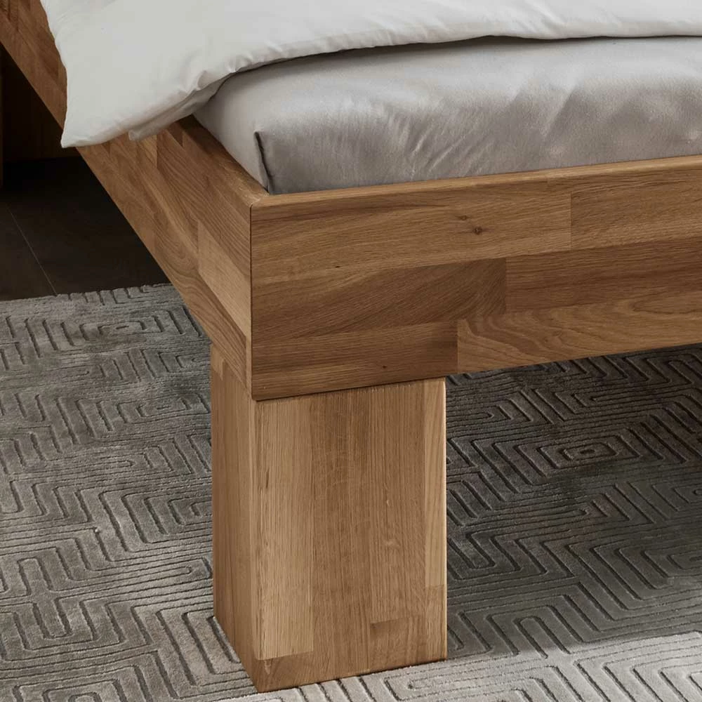 Massivholzbett & 2 Nachtkommoden - Esvilda (dreiteilig) Massivholzbett & 2 Nachtkommoden - Esvilda (dreiteilig) -Valganios Sales massivholzbett 2 nachtkommoden aus wildeiche massivholz esvilda 02