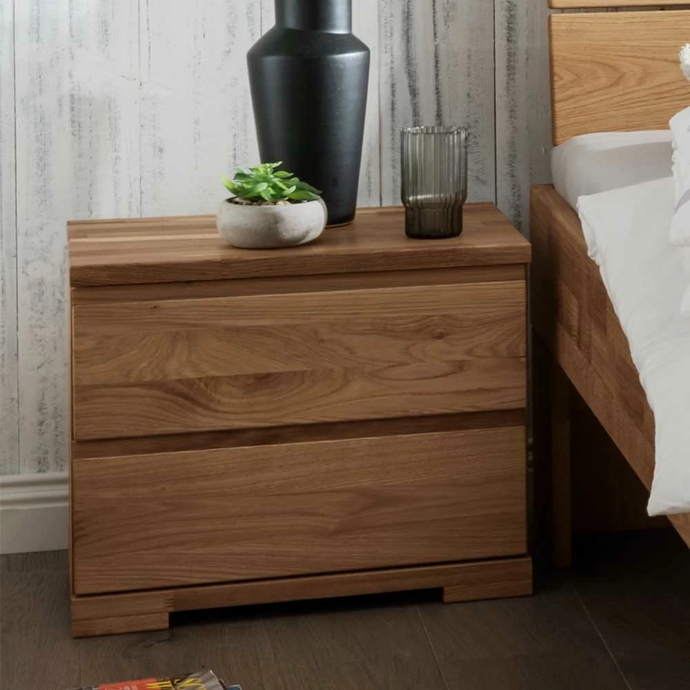 Massivholzbett & 2 Nachtkommoden - Esvilda (dreiteilig) Massivholzbett & 2 Nachtkommoden - Esvilda (dreiteilig) -Valganios Sales massivholzbett 2 nachtkommoden aus wildeiche massivholz esvilda 04