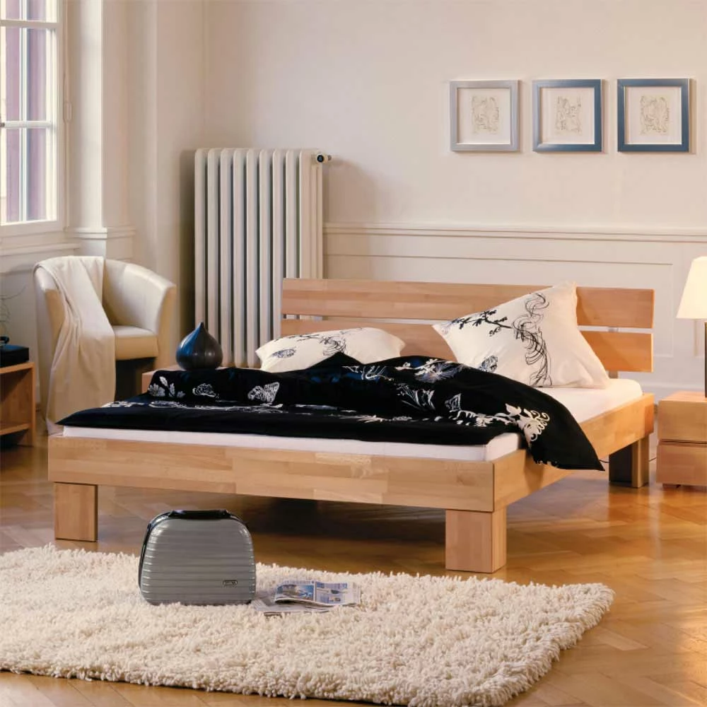 Massivholzbett Logan aus Buche Massivholzbett Logan Aus Buche -Valganios Sales massivholzbett buche natur logan 01