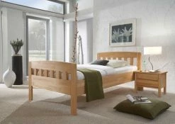 Massivholzbett Francisca Aus Kernbuche -Valganios Sales massivholzbett kernbuche geoelt francisca