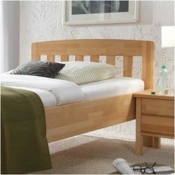 Massivholzbett Francisca Aus Kernbuche -Valganios Sales massivholzbett kernbuche geoelt francisca 02