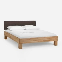 Massivholzbett Zenya Mit Kunstleder-Kopfteil Grau (zweiteilig) 4 Massivholzbett Zenya Mit Kunstleder-Kopfteil Grau (zweiteilig) -Valganios Sales massivholzbett kunstleder kopfteil grau einzelbett set mit nachtkommode zenya 02