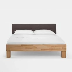 Massivholzbett Zenya Mit Kunstleder-Kopfteil Grau (zweiteilig) 5 Massivholzbett Zenya Mit Kunstleder-Kopfteil Grau (zweiteilig) -Valganios Sales massivholzbett kunstleder kopfteil grau einzelbett set mit nachtkommode zenya 03