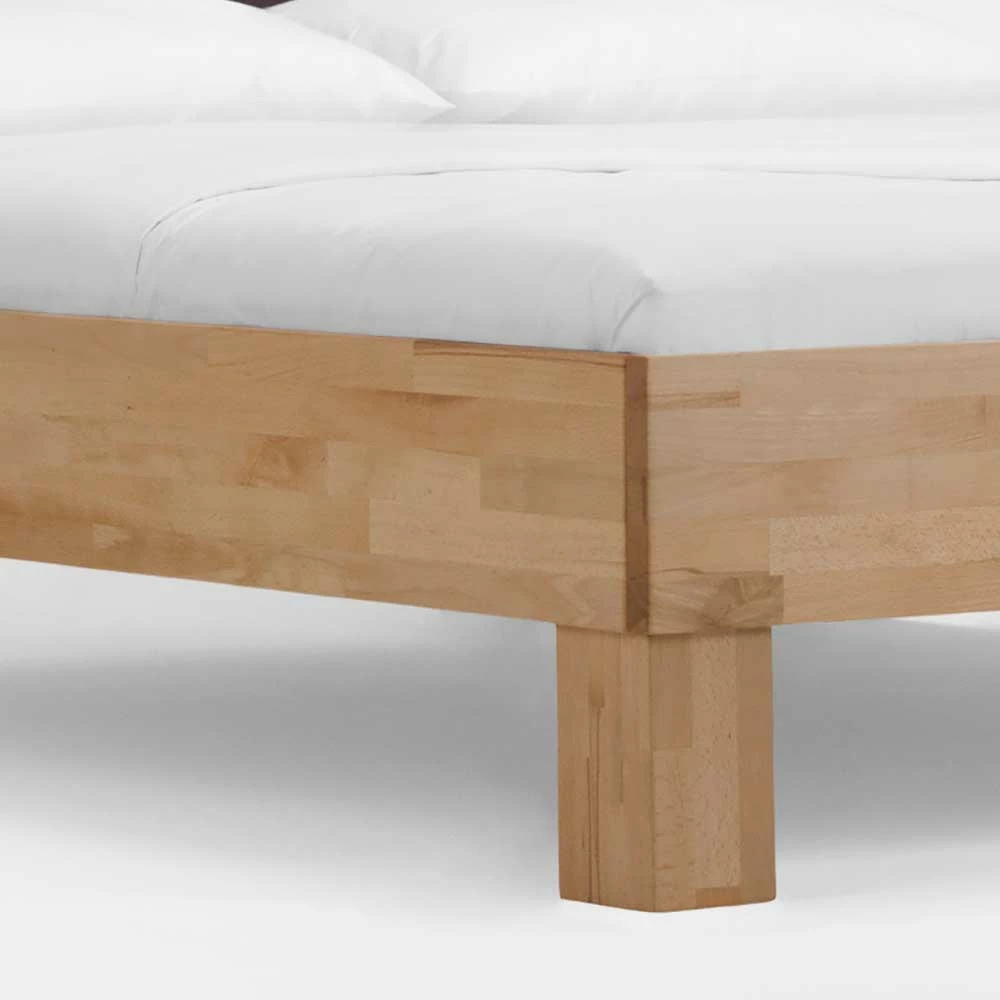 Massivholzbett Zenya mit Kunstleder-Kopfteil Grau (zweiteilig) Massivholzbett Zenya Mit Kunstleder-Kopfteil Grau (zweiteilig) -Valganios Sales massivholzbett kunstleder kopfteil grau einzelbett set mit nachtkommode zenya 05