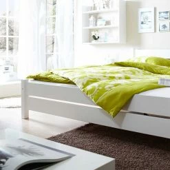 Massivholzbett Alta In Weiß 3 Massivholzbett Alta In Weiß -Valganios Sales massivholzbett weiss 180x200 alta 02