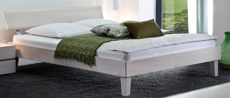 Massivholzbett Edward in Weiß Massivholzbett Edward In Weiß -Valganios Sales massivholzbett weiss buche edward