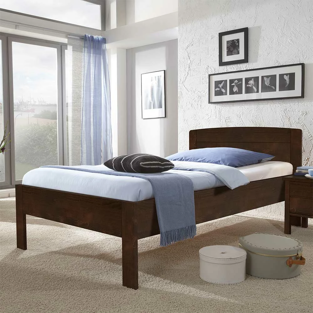 Massivholzbett Filomena in Wenge Massivholzbett Filomena In Wenge -Valganios Sales massivholzbett wenge buche massivholz filomena 01