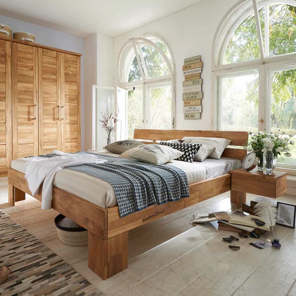 Massivholzbett Cranos aus Wildeiche Massivholzbett Cranos Aus Wildeiche -Valganios Sales massivholzbett wildeiche 180x200 cranos 01