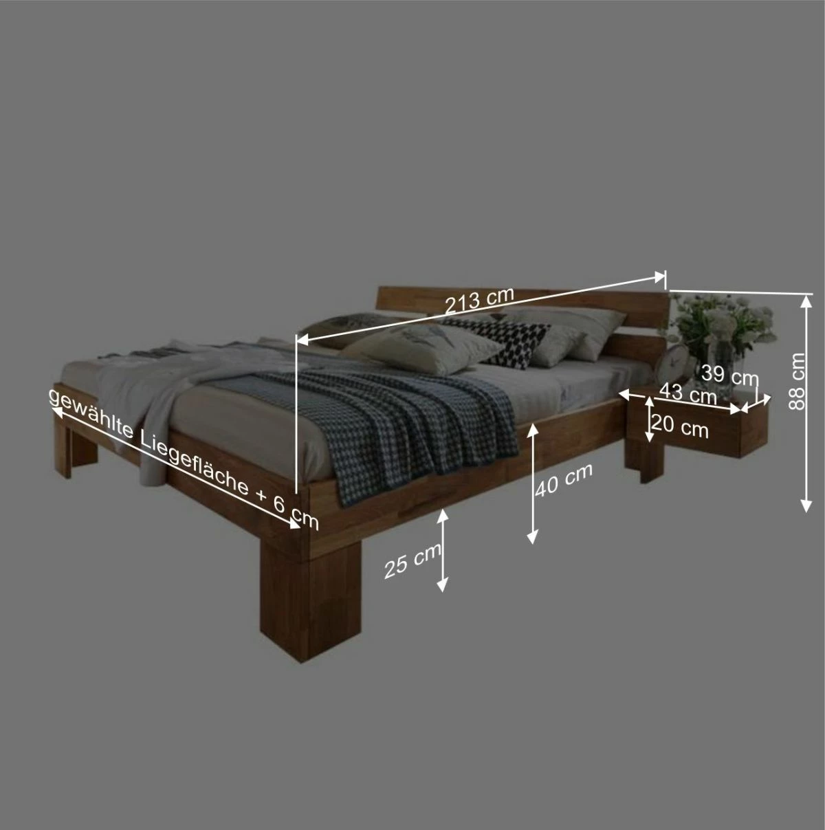 Massivholzbett Cranos aus Wildeiche Massivholzbett Cranos Aus Wildeiche -Valganios Sales massivholzbett wildeiche 180x200 cranos be