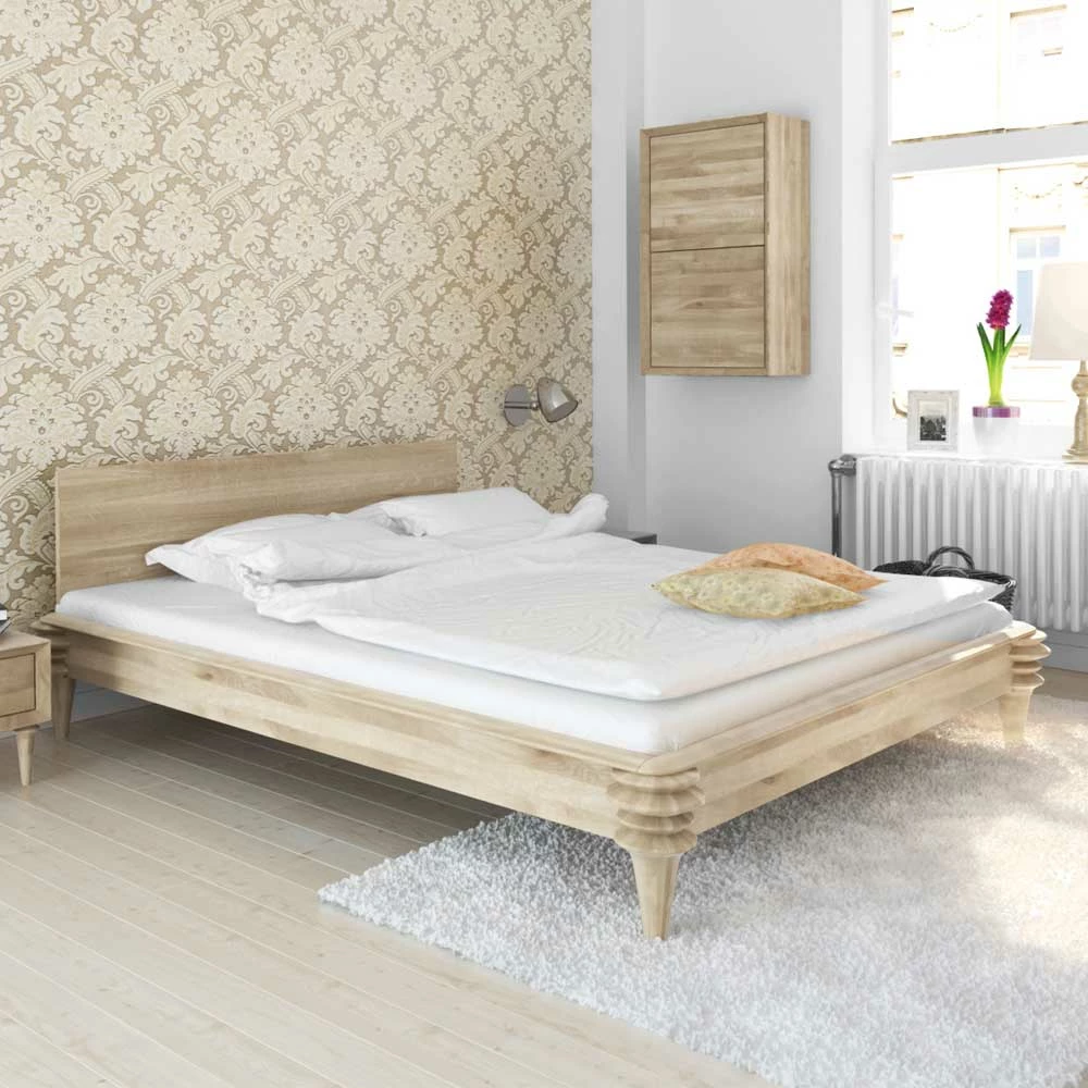 Massivholzbett Wizeko aus Wildeiche Massivholzbett Wizeko Aus Wildeiche -Valganios Sales massivholzbett wildeiche weiss geoelt wizeko 01