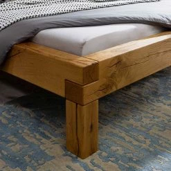 Modern-rustikales Landhausbett Aus Wildeiche - Voluntary 4 Modern-rustikales Landhausbett Aus Wildeiche - Voluntary -Valganios Sales modern rustikales landhausbett aus wildeiche geoelt vier groessen voluntary 02