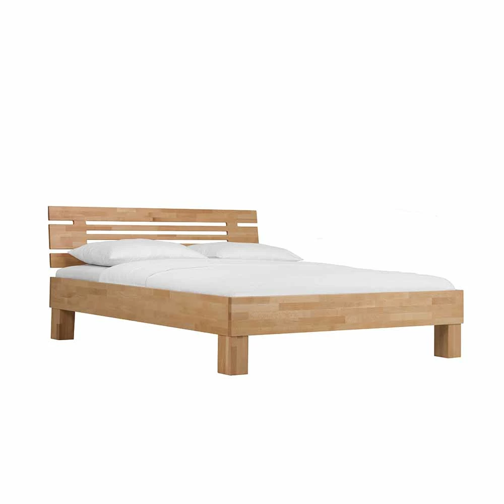 Modernes Buche Holzbett Pinatory mit Kopfteil Modernes Buche Holzbett Pinatory Mit Kopfteil -Valganios Sales modernes buche holzbett kopfteil klar lackiert pinatory 01