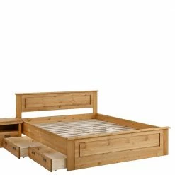 Modernes Landhausbett Aus Kiefer - Inhusa -Valganios Sales modernes landhausbett aus kiefer optional mit stauraum inhusa 04