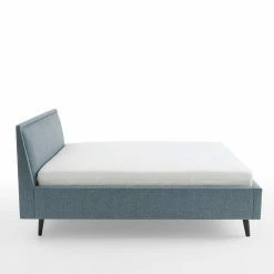 Modernes Polsterbett In Blaugrau Stoff - Sunhide 7 Modernes Polsterbett In Blaugrau Stoff - Sunhide -Valganios Sales modernes polsterbett in blaugrau stoff mit holzbeinen in schwarz sunhide 06
