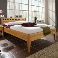 Parkettverleimtes Buchenbett In 7 Größen - Jilmena