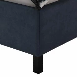 Polsterbett In Blaugrau & Schwarz - Renzo -Valganios Sales polsterbett in blaugrau schwarz in 160x200 180x200 bettkasten renzo 03