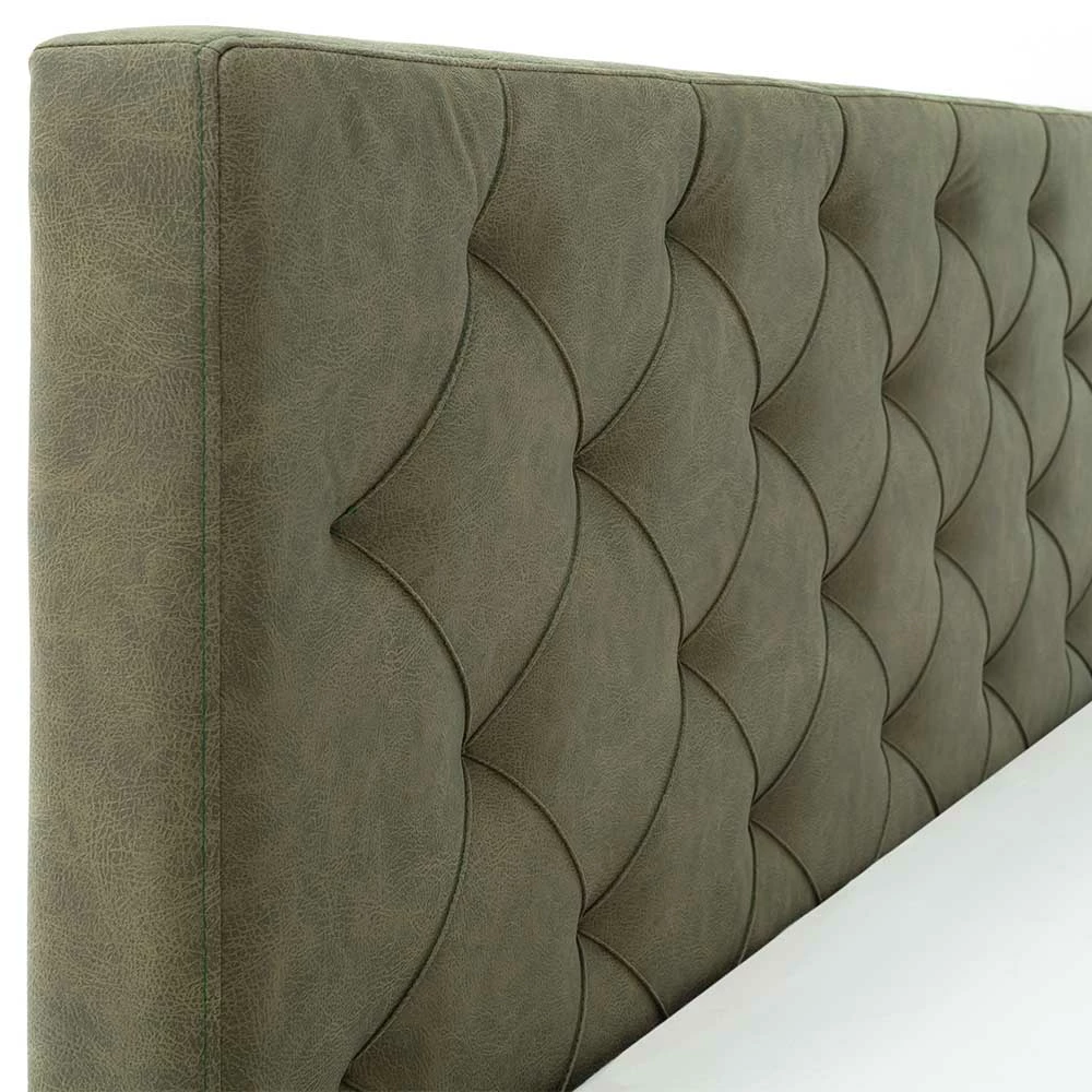 Polsterbett in Oliv Grün & Eiche - Miania Polsterbett In Oliv Grün & Eiche - Miania -Valganios Sales polsterbett in oliv gruen eiche mit bettkasten 160x200 180x200 miania 05