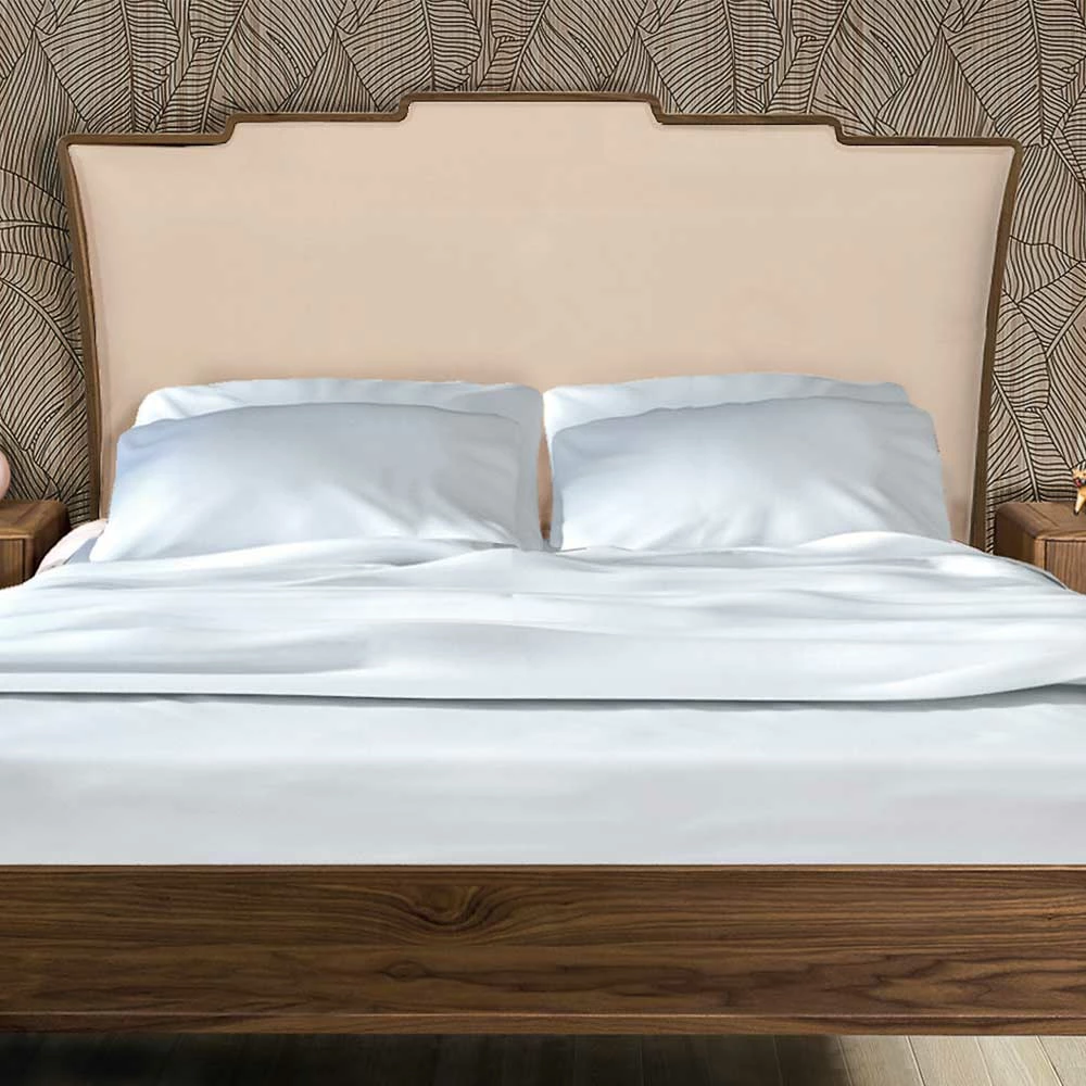 Retro Bett 180x200 & Nachttische - Morvon (dreiteilig) Retro Bett 180x200 & Nachttische - Morvon (dreiteilig) -Valganios Sales retro bett 180x200 nachttische aus massivholz nussbaum morvon 03