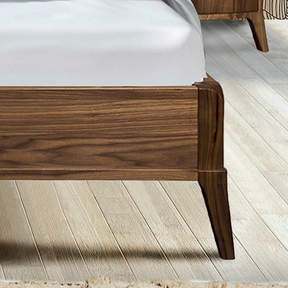 Retro Bett 180x200 & Nachttische - Morvon (dreiteilig) Retro Bett 180x200 & Nachttische - Morvon (dreiteilig) -Valganios Sales retro bett 180x200 nachttische aus massivholz nussbaum morvon 04