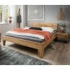Rustikales Bett Set Mit Nachttischen - Yunves (dreiteilig) -Valganios Sales rustikales bett set mit nachttischen aus wildeiche massivholz yunves 01