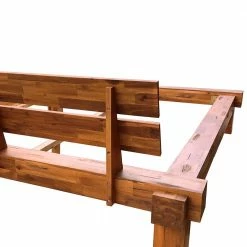 Rustikales Holz Bettgestell Aus Balken Akazie - Telik 5 Rustikales Holz Bettgestell Aus Balken Akazie - Telik -Valganios Sales rustikales holz bettgestell aus balken akazie mit antik finish telik 03