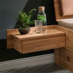 Schubkasten-Doppelbett Aus Holz - Rudacia (dreiteilig) -Valganios Sales schubkasten doppelbett aus holz kernbuche inkl 2 nachttische rudacia 05