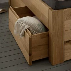 Schubladenbett Aus Wildeiche Massivholz - Zennian -Valganios Sales schubladenbett aus wildeiche massivholz in modernem design zennian 03
