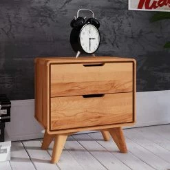 Set Doppelbett & Nachtkommoden - Junola I (dreiteilig) 7 Set Doppelbett & Nachtkommoden - Junola I (dreiteilig) -Valganios Sales set doppelbett nachtkommoden aus kernbuche ueberlaenge 210cm junola i 05