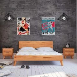 Set Ehebett & Nachtkommoden - Junola (dreiteilig) 4 Set Ehebett & Nachtkommoden - Junola (dreiteilig) -Valganios Sales set ehebett nachtkommoden aus kernbuche massivholz junola 02