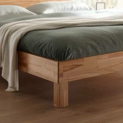 Set Holzbett & Nachttische - Typon (dreiteilig) -Valganios Sales set holzbett nachttische aus kernbuche massivholz typon 03